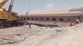قطار حادثه دیده دوباره حادثه ساز شد