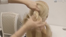 شنیون مو - شنیون آموزشی  (شینیون برای چهره کشیده)