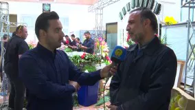 گل آرایی حرم مطهر رضوی با ۱۲۰ هزار شاخه گل به مناسبت عید غدیر خم