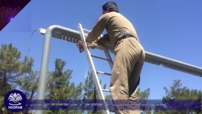 ️آبنمای پرده باران و نورپردازی میدان ابوذر بیرجند ️