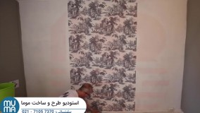 آموزش گام به گام نصب کاغذ دیواری