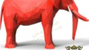 کارخانه تولید مجسمه فیل فایبرگلاس نشکن در اندازه های بزرگ و کوچک با رنگهای متنوع