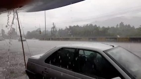 بارش باورنکردنی باران در مازندران