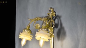 چراغ دیواری پذیرایی جدید 2 شعله طرح کلاسیک