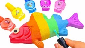 آموزش شن بازی کودکانه _ ساخت ماهی با شن جنبشی