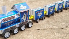 آموزش ساخت کاردستی _ ساخت قطار با استفاده از جعبه ی کبریت