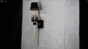 چراغ دیواری پذیرایی برنز پارس لوستر فراهانی تک شعله