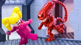 انیمیشن لگو ، لگو لند ،  حمله هیولای فضایی به فضانورد ، انیمیشن