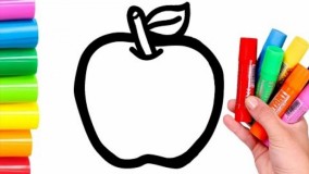 آموزش نقاشی برای کودکان 
:  نقاشی سیب