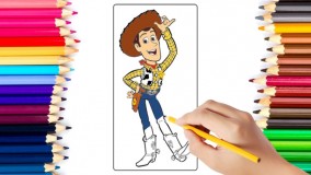 آموزش نقاشی و رنگ آمیزی وودی آموزش نقاشی کودکان