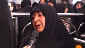 مراسم وداع با پیکر شهید رسول دوست محمدی در حرم مطهر رضوی