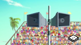 کارتون تام و جری- زمان گشت و گذار  مسابقه اسکیت سواری روی دریا  موش و گربه