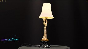چراغ خواب رومیزی جفت پارس لوستر فراهانی تک شعله