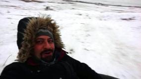 تیوپ سواری در برف مشهد برف بازی چای آتشی گردشگری سایروس توریست مهندس تیرانداز طبیعتگردی