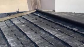 اجرای سقف تایل سنگریزه دکرا و شینگل