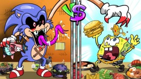 سونیک هیولا و باب اسفنجی شجاع - برنامه کودک