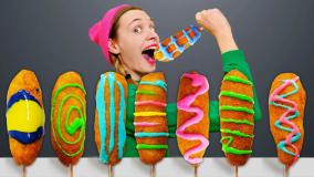 چالش غذایی - هات داگ موک بانگ