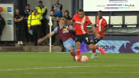 خلاصه بازی لوتون 1 -2 برنلی