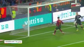 دبل رونالدو؛ گل سوم پرتغال به اسلواکی