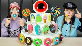 چالش غذایی ؛ موکبانگ کیک بستنی 3 طبقه - بانوان