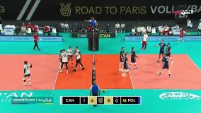 خلاصه والیبال لهستان 3 -2 کانادا