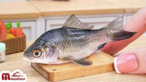 آشپزی مینیاتوری - مینی غذای دریایی