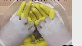 ساخت گلدان با دستکش های پلاستیکی دور ریز