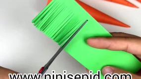 کاردستی هویج با کاغذ