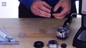 نحوه تمیز کردن پرتافیلتر اسپرسوساز