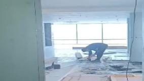 درب اتوماتیک شیشه ای کشویی تک لنگه