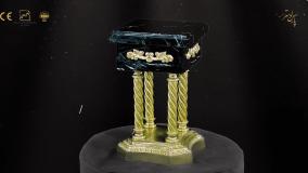 میز عسلی جدید و شیک طرح برنزی کد96089