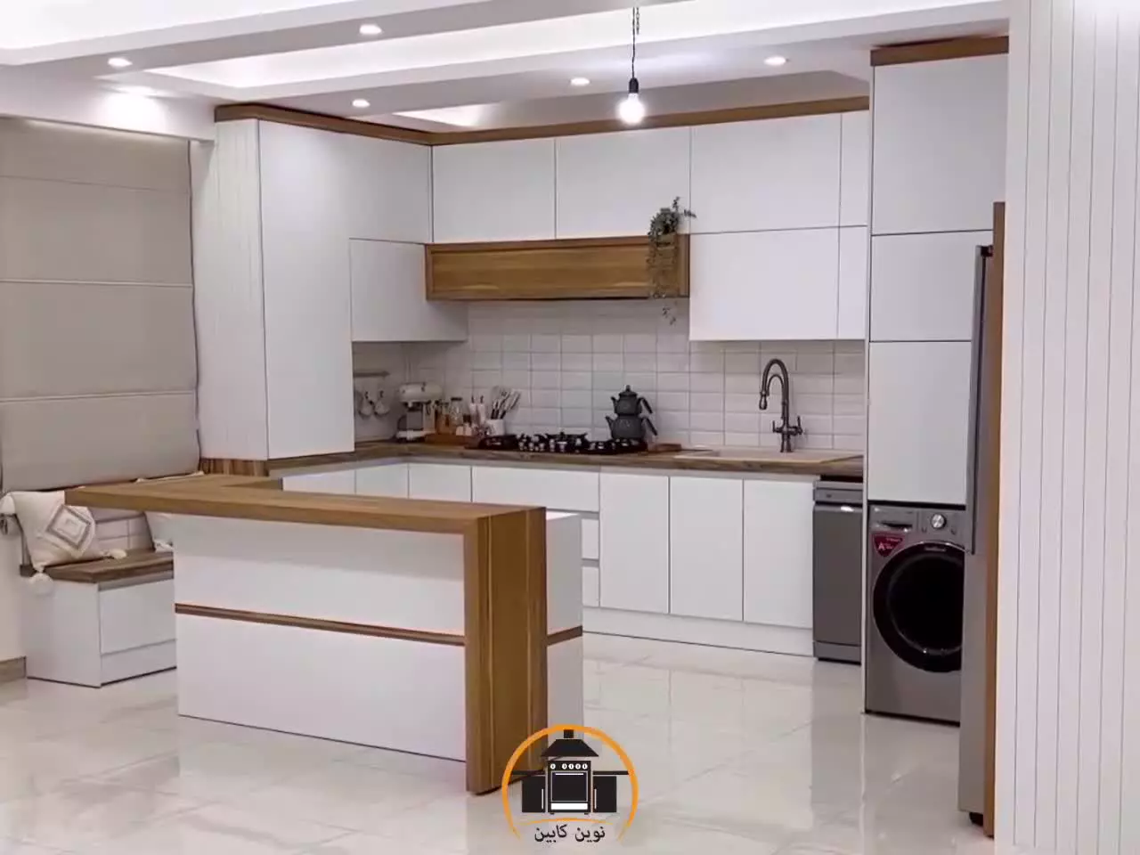 پروژه کابینت مدرن هایگلاس فرامید واقع در تجریش
