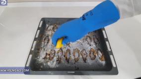 ترفند تمیز کردن سینی فر