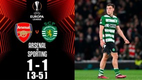خلاصه بازی آرسنال1(3)-(5)1 اسپورتینگ لیسبون
