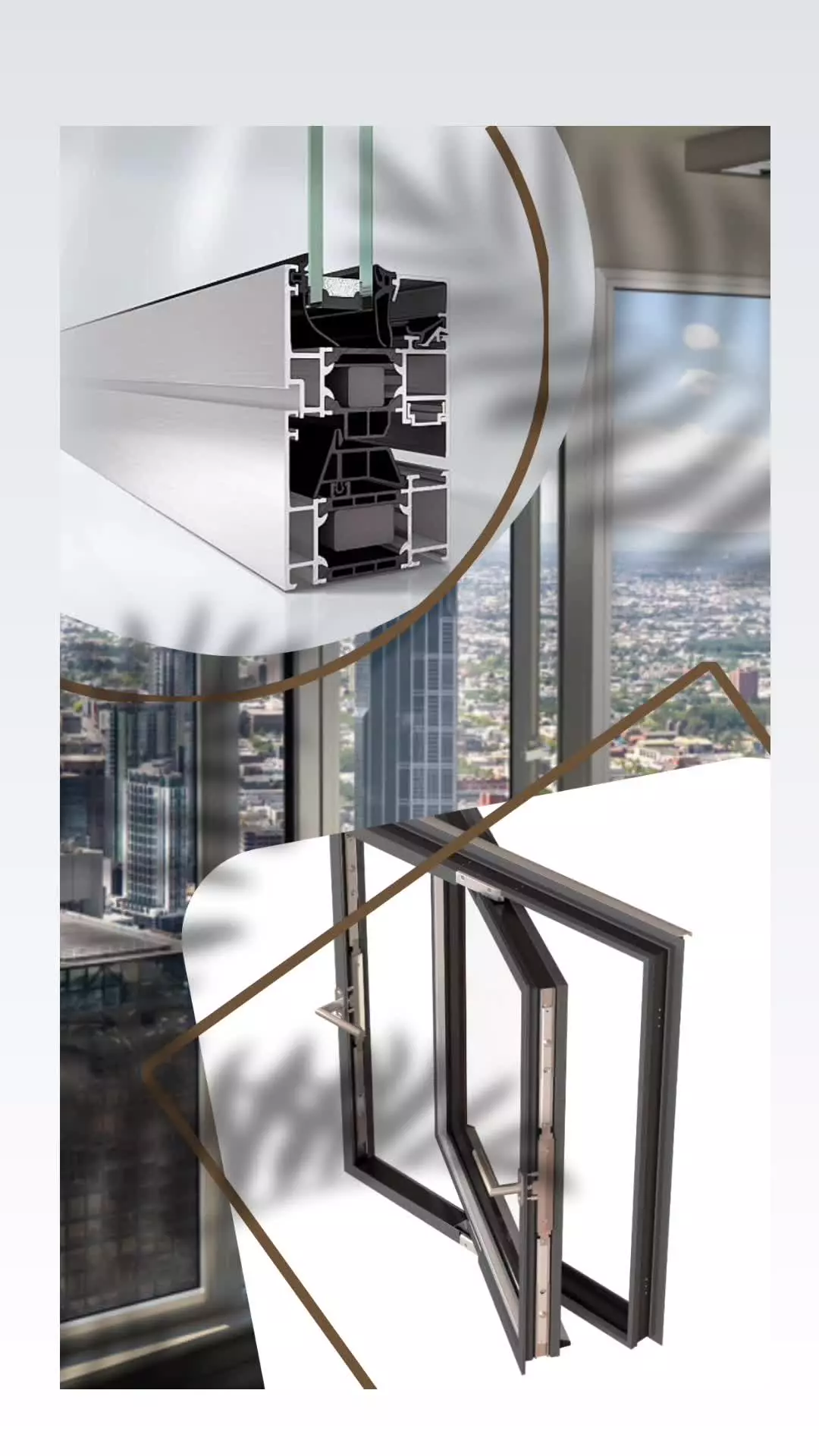 طراحی انواع  پنجرهای آلومینیومی دوجداره