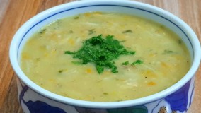 آموزش آشپزی: سوپ جو با مرغ