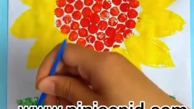 کاردستی گل آفتابگردان