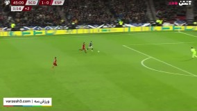 خلاصه بازی اسکاتلند 2 - 0 اسپانیا