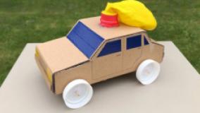 آموزش کاردستی: ساخت ماشین بادکنکی