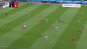 خلاصه بازی آینتراخت فرانکفورت 1-1 آگزبورگ