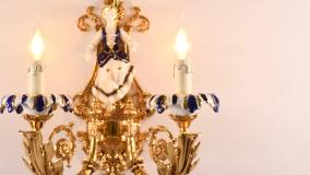 لوستر پذیرایی برنزی جدید پارس لوستر فراهانی