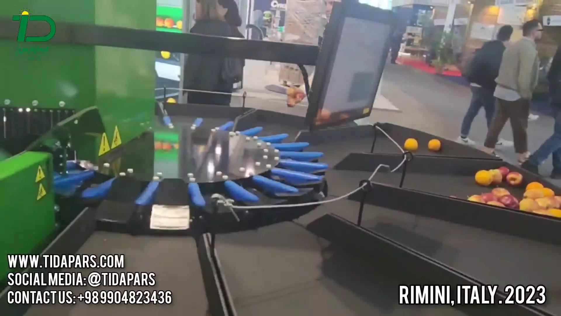 بازدید تیداپارس از نمایشگاه تجهیزات کشاورزی2023-ماشین های سورتینگ-قسمت دوم