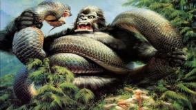 لحظه خوفناک گیر افتادن میمون بدست پیتون