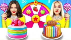 چالش غذایی - چالش تزیین کیک تولد رنگی