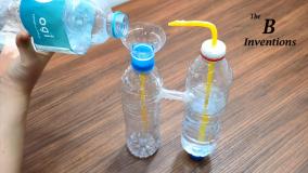 کاردستی جالب - ساخت آب‌نما بدون برق با بطری
