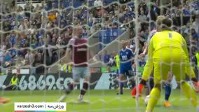 خلاصه بازی لسترسیتی 2-1 وستهم