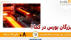 گزارش روزانه بورس و فرابورس - 08 خرداد