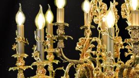 لوستر پذیرایی کلاسیک پارس لوستر فراهانی 12 شاخه