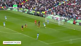 خلاصه بازی منچسترسیتی 2-1 لیدز