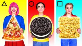 چالش غذایی - خوردن خوراکی‌های هندسی جدید